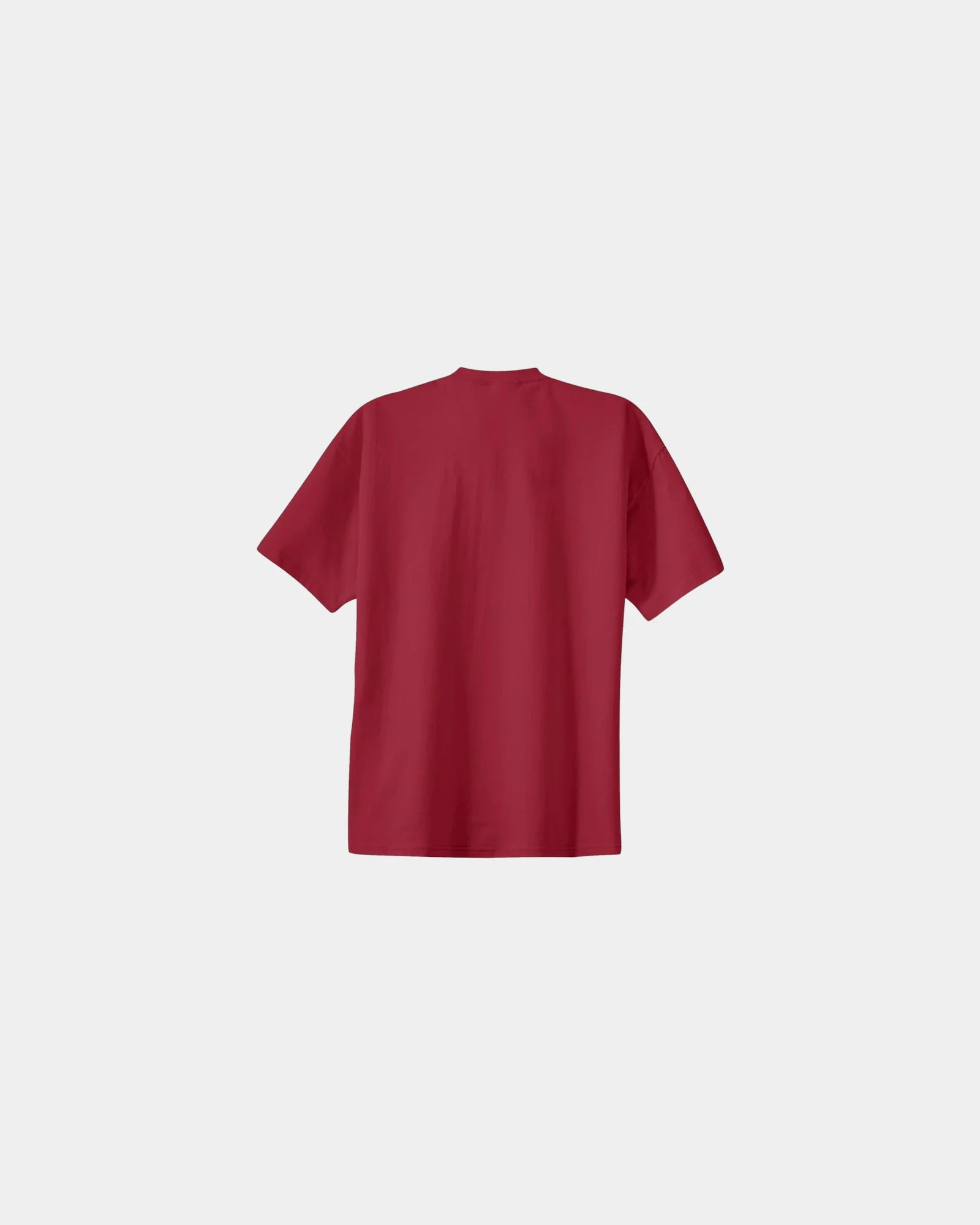 Custom heavyweight cotton essential T-shirt 6.1 oz - Rich Red