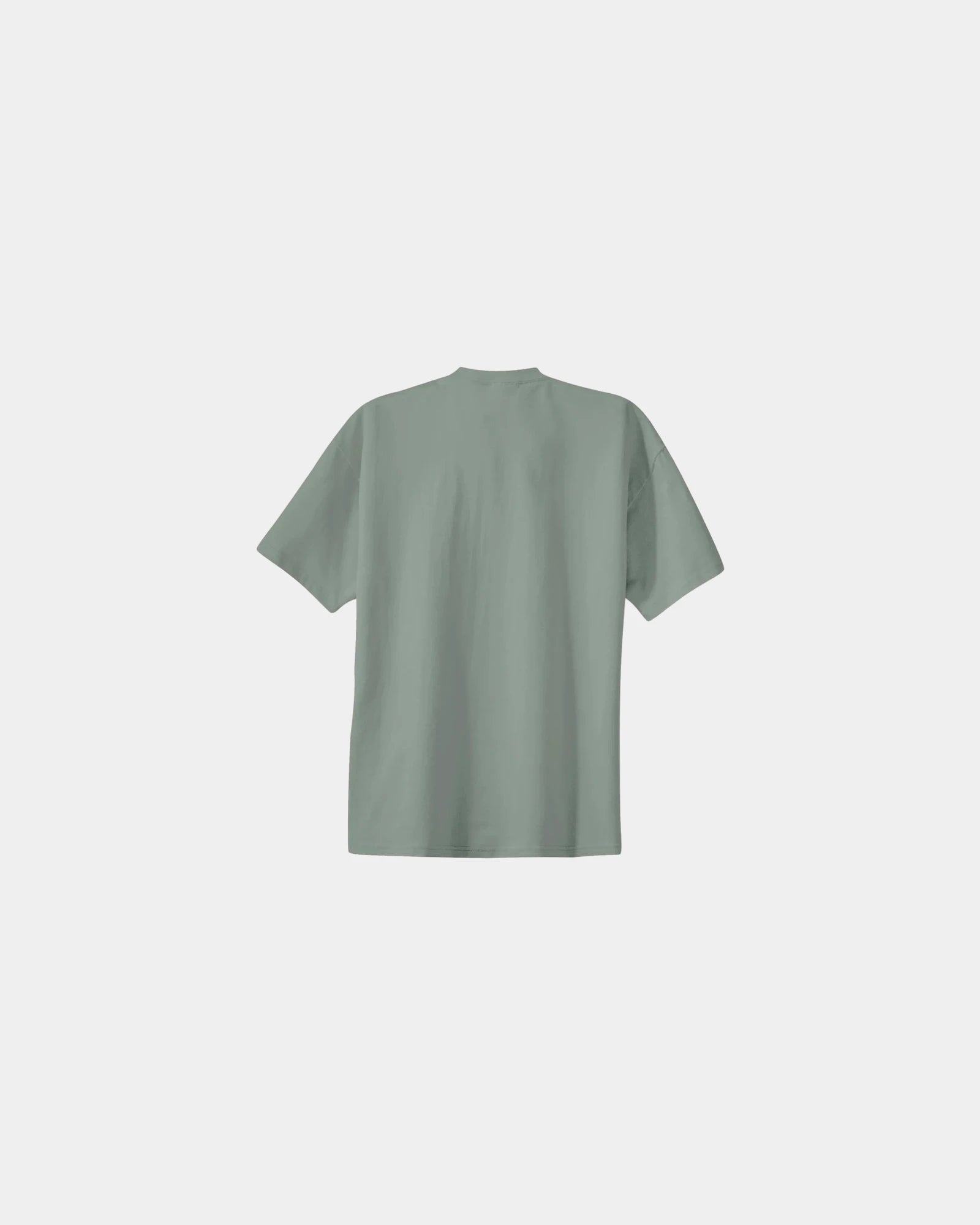 Custom heavyweight cotton essential T-shirt 6.1 oz - Stonewash Green