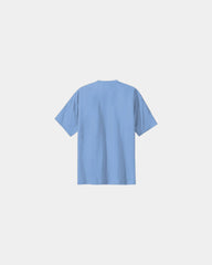Custom heavyweight cotton essential T-shirt 6.1 oz - Light Blue