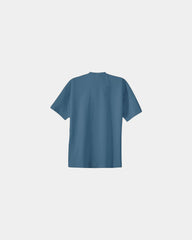 Custom heavyweight cotton essential T-shirt 6.1 oz - Colonial Blue