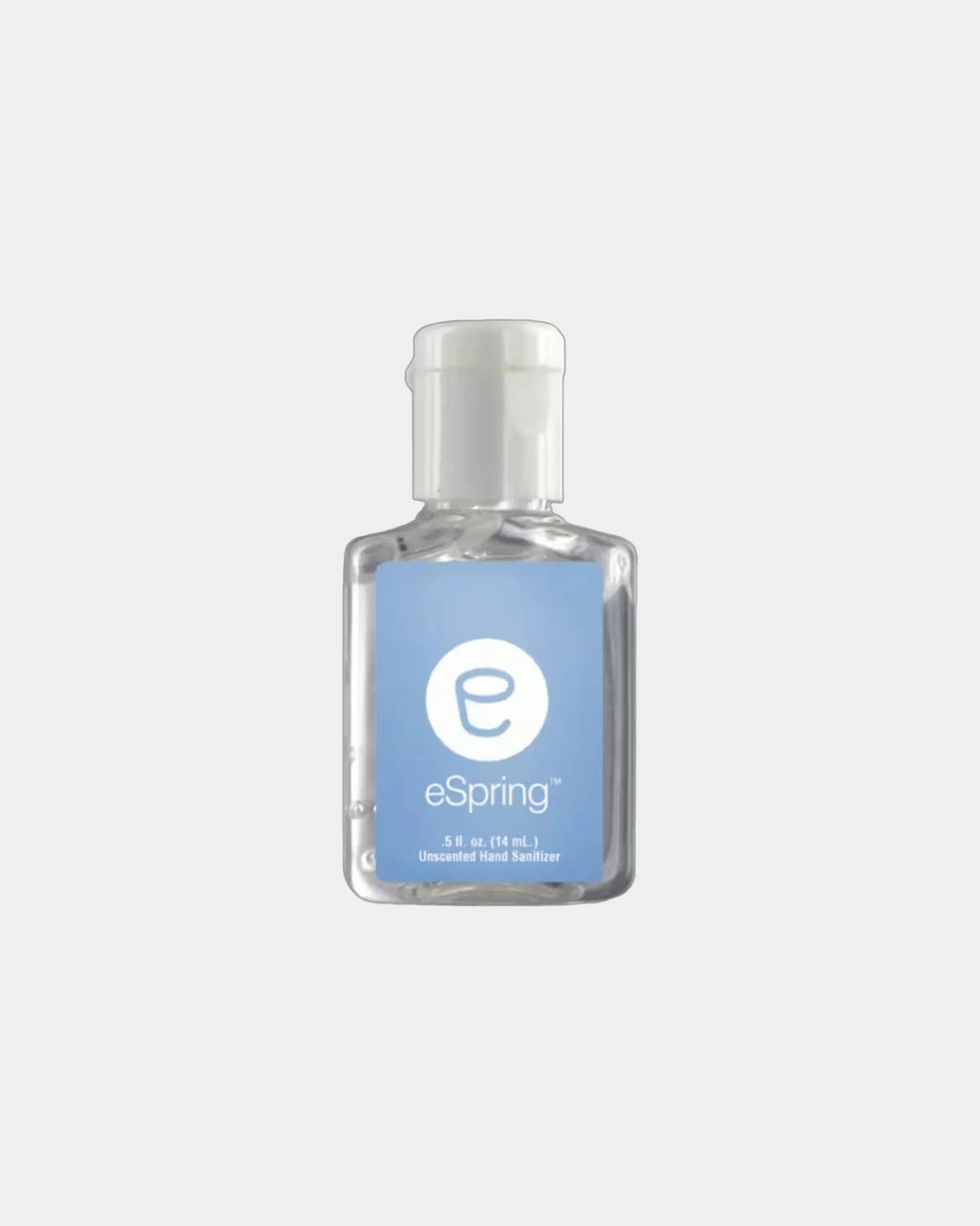 Custom 0.5 oz hand sanitizer bottle with full-color logo - White