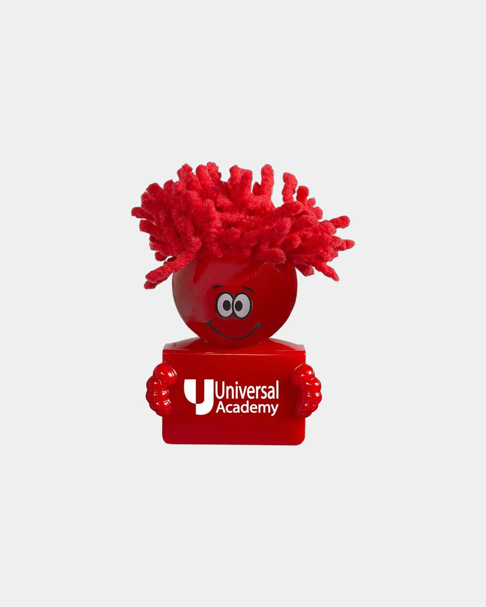 Custom ABS plastic webcam cover with cleaning hair - Red