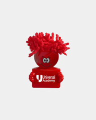 Custom ABS plastic webcam cover with cleaning hair - Red