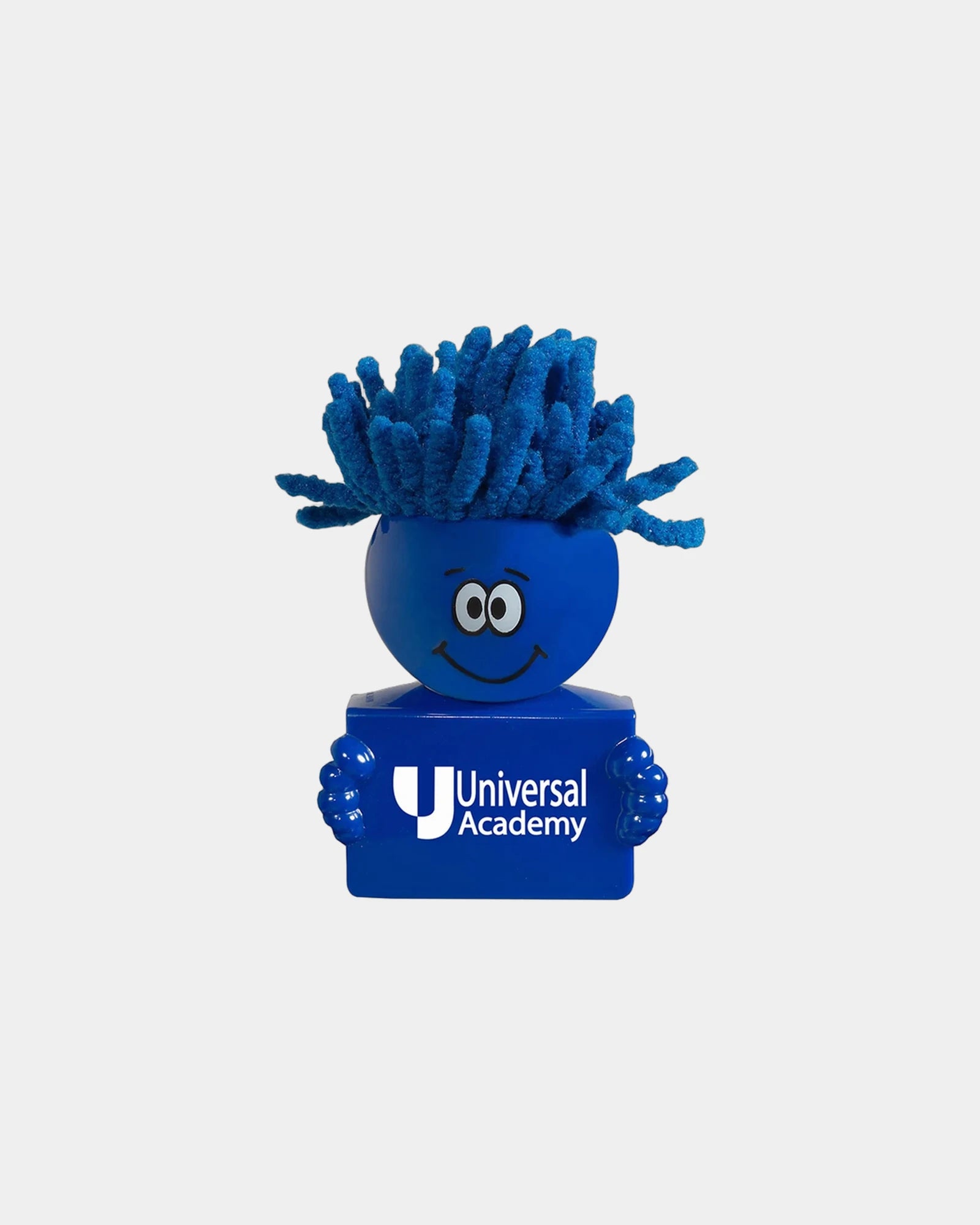 Custom ABS plastic webcam cover with cleaning hair - Blue
