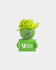 Custom ABS plastic webcam cover with cleaning hair - Green-Lime