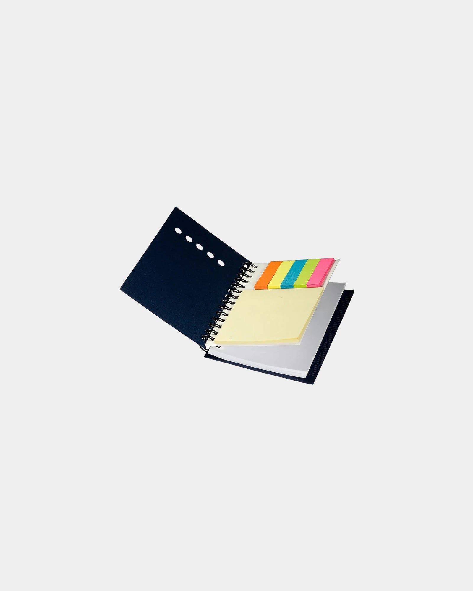 Custom mini sticky note book with ruler and flags - Blue