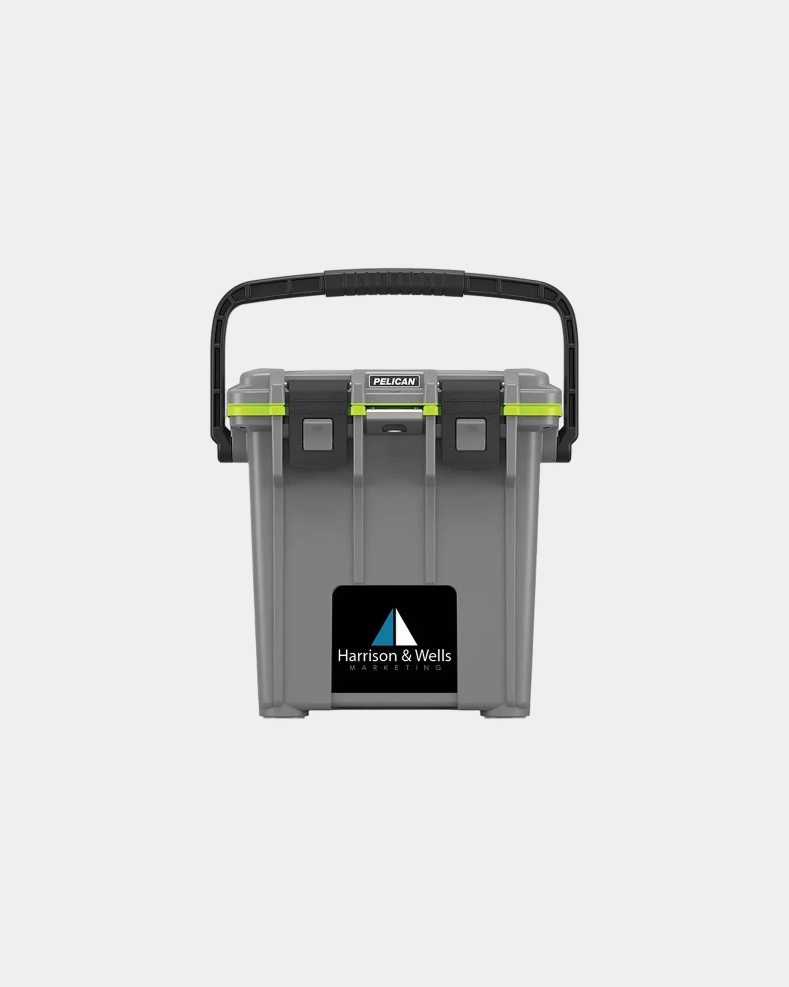 Custom insulated 20-qt cooler with lock hasp opener - Smoke