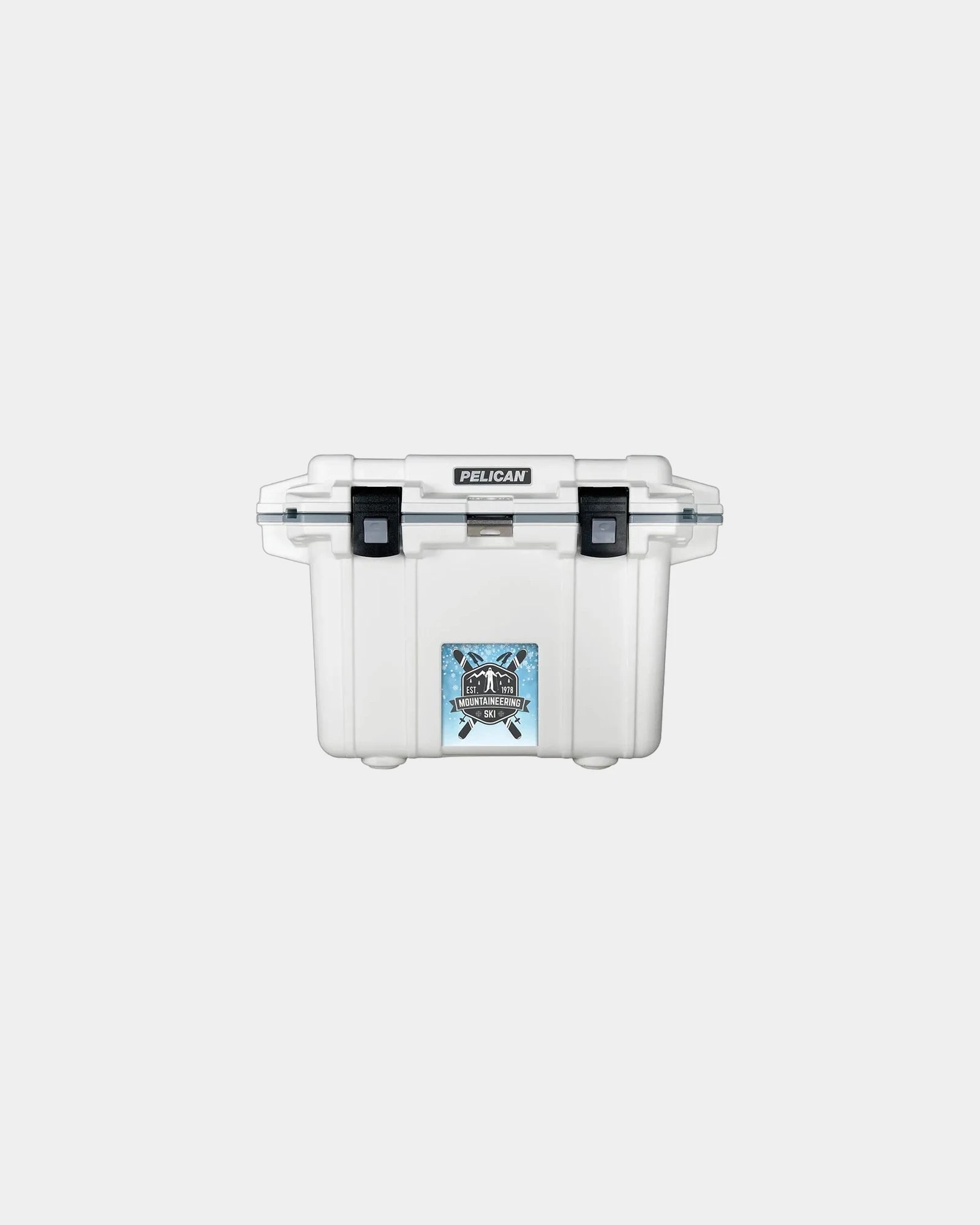 Promotional 50-qt insulated cooler with lock hasp - White