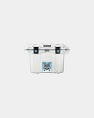 Promotional 50-qt insulated cooler with lock hasp - White
