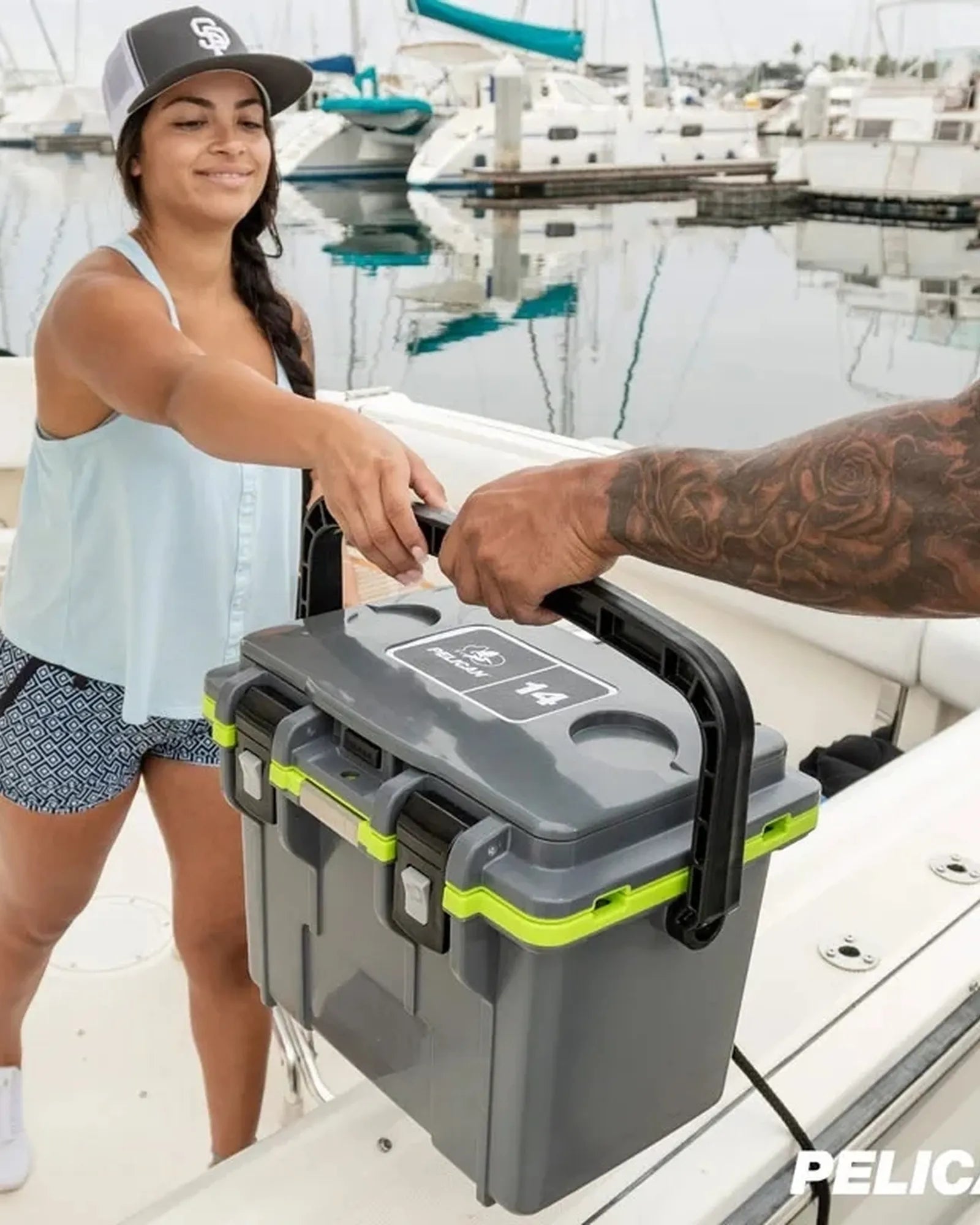 Custom polyurethane 14-qt personal cooler for teams - 2