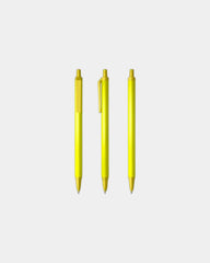 Custom retractable ballpoint pen BIC Clic Stic - Yellow