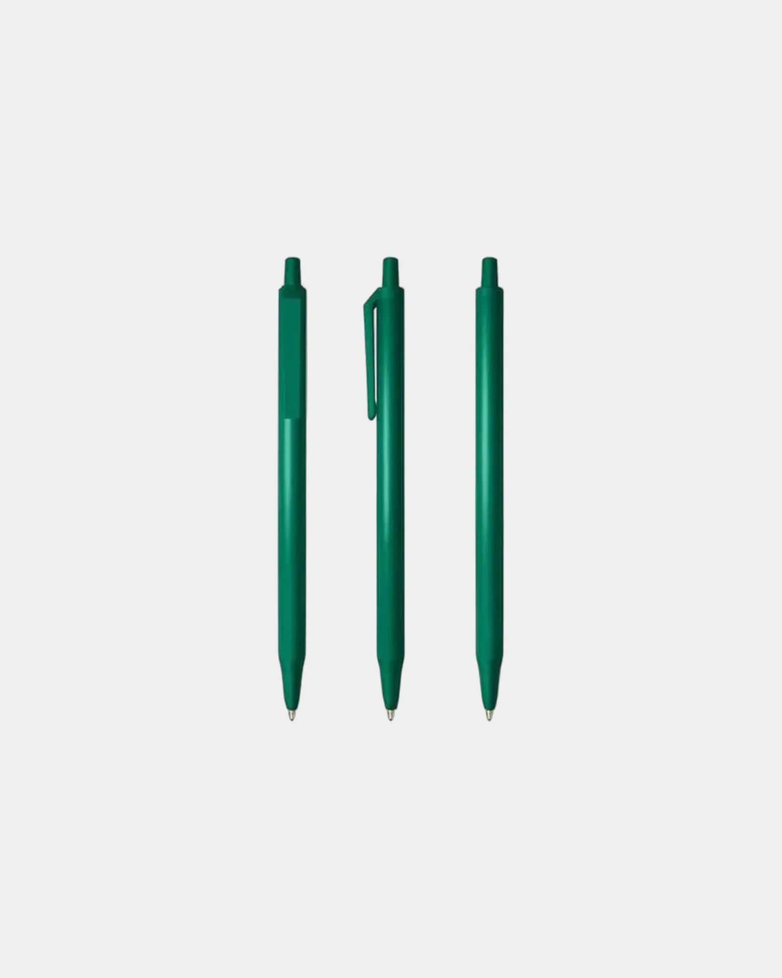 Custom retractable ballpoint pen BIC Clic Stic - Forest Green