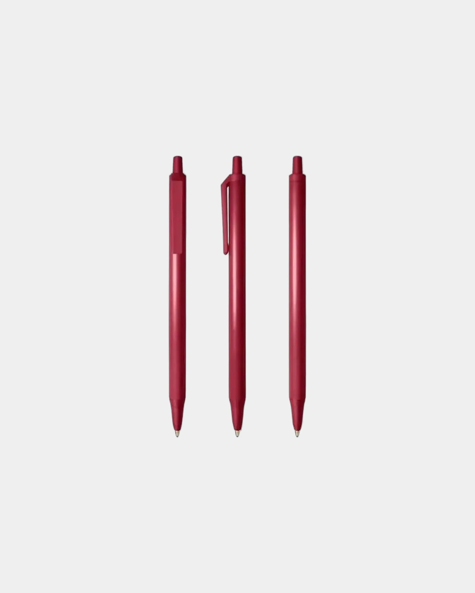 Custom retractable ballpoint pen BIC Clic Stic - Burgundy