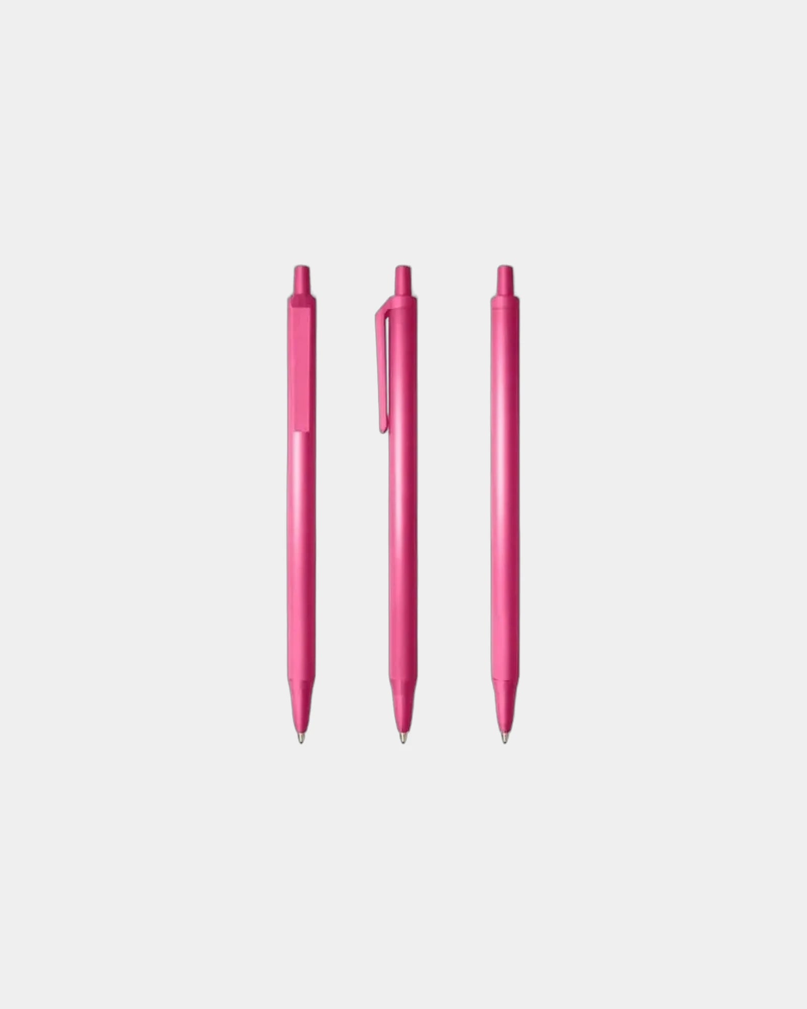 Custom retractable ballpoint pen BIC Clic Stic - Pink