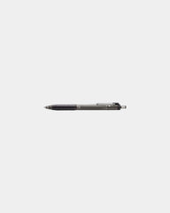 Custom retractable ballpoint pen with rubber grip - Black