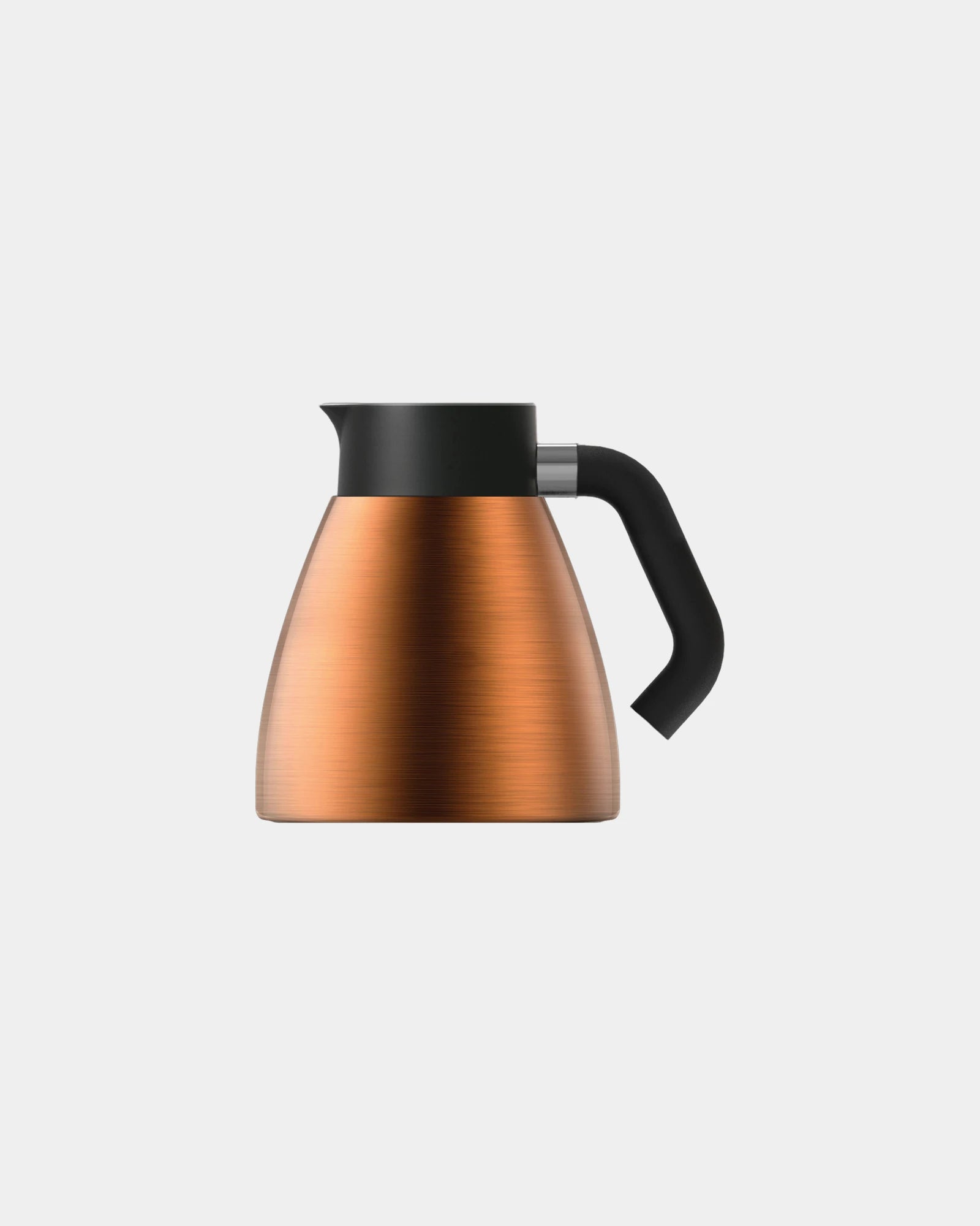 Custom 40 oz glass pour over coffee maker with handle - Copper-Black