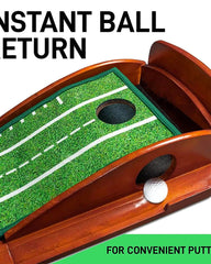 Custom 8-ft putting mat with auto ball return - 10