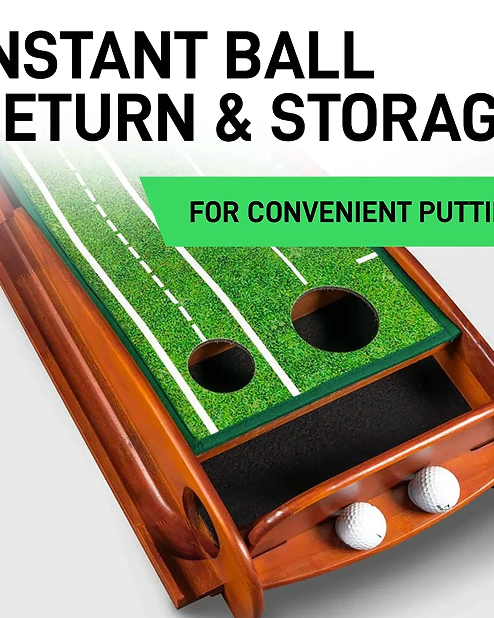 Custom 9 ft 6 in putting mat with crystal velvet surface - 6