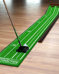Custom 9 ft 6 in putting mat with crystal velvet surface - 11