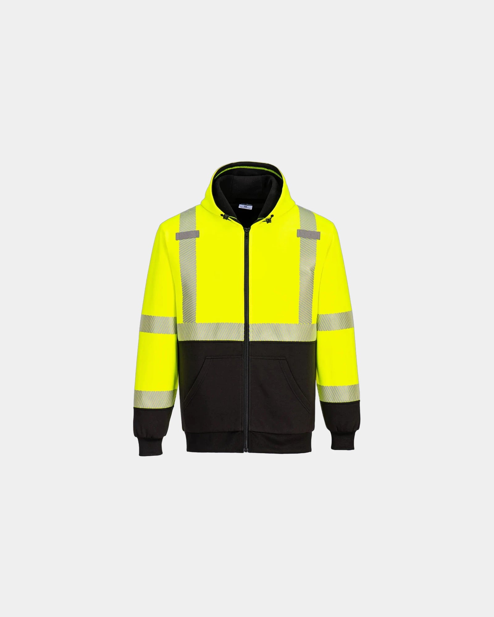 Custom hi-vis Portwest zipped UV winter hoodie - 1