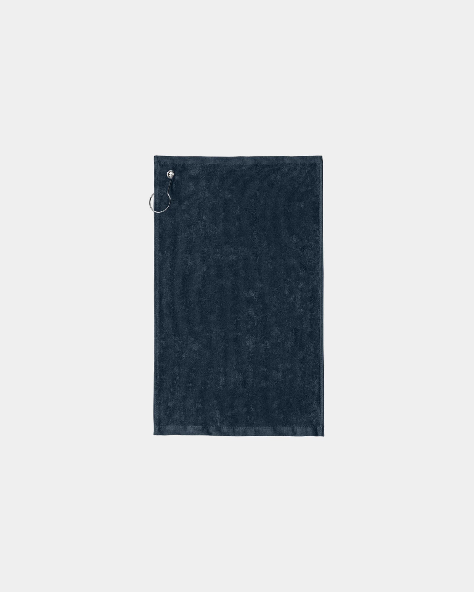 Custom cotton Port Authority grommeted hemmed towel - Navy
