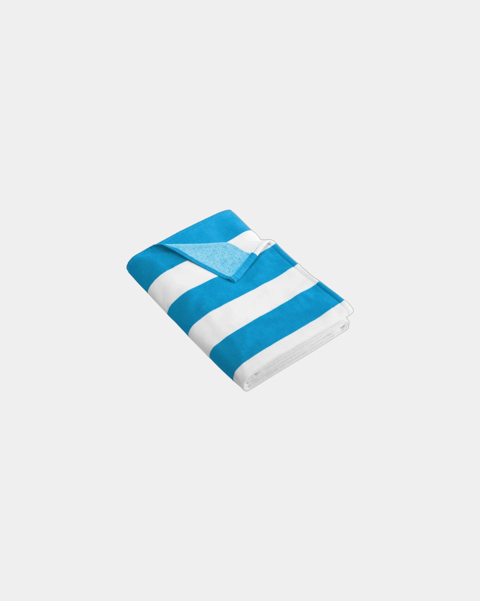 Custom cotton Port Authority Cabana Stripe beach towel - Turquoise