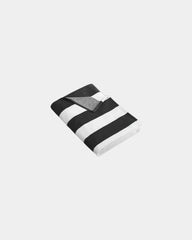Custom cotton Port Authority Cabana Stripe beach towel - Black