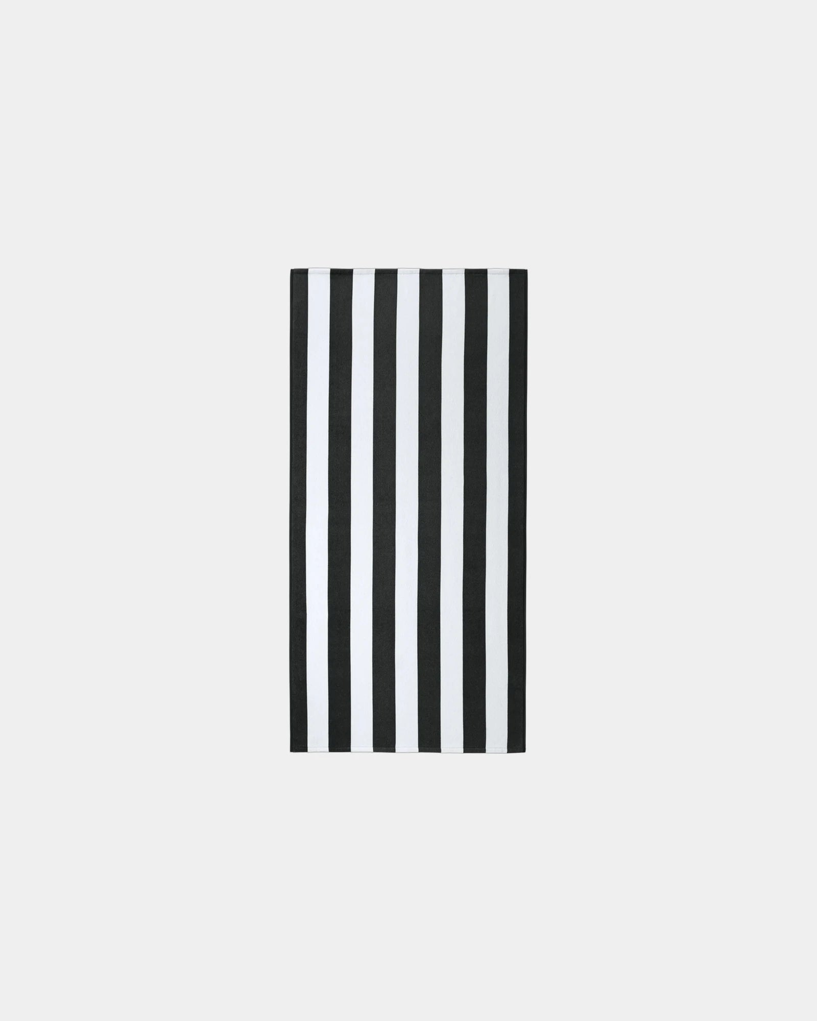 Custom cotton Port Authority Value Cabana Stripe beach towel - Black