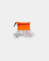 Custom polyester first aid kit zip pouch with clip - Orange