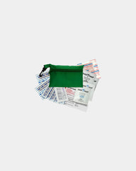 Custom RPET 16-piece zip pouch first aid kit - Green