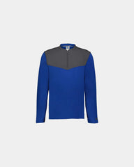 Custom fleece quarter-zip Russell Athletic Sideline Grid - Royal/ Stealth