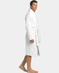 Custom cotton Port Authority Checkered Terry robe - 3