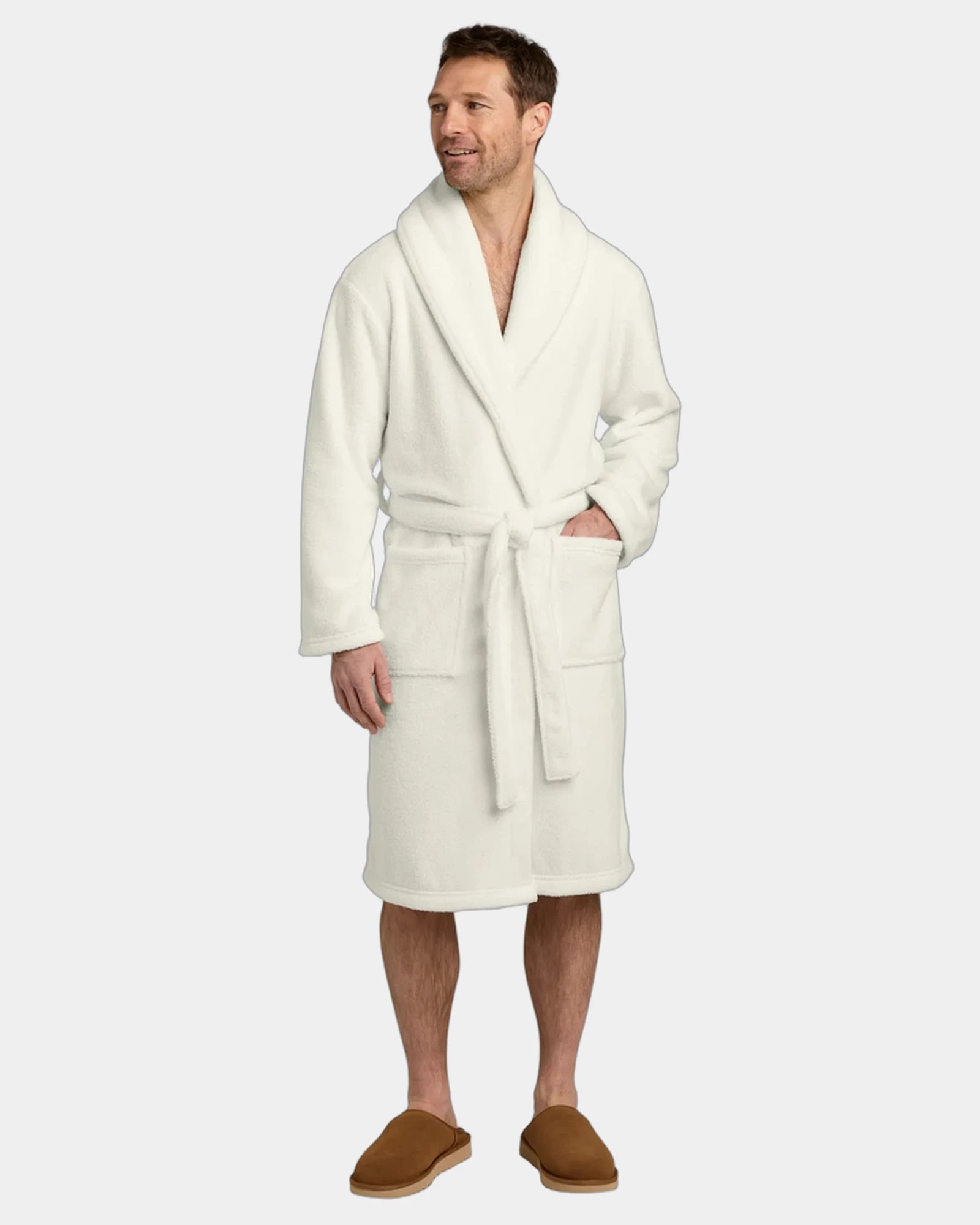 Custom plush polyester robe Port Authority Dream Plush - Marshmallow