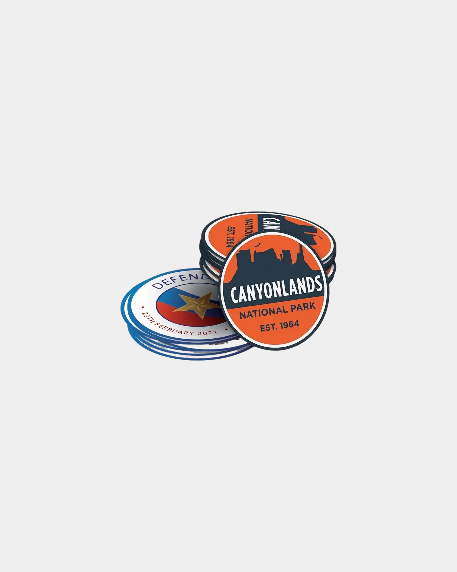 Custom full-color vinyl round sticker decals - Any/All Colors
