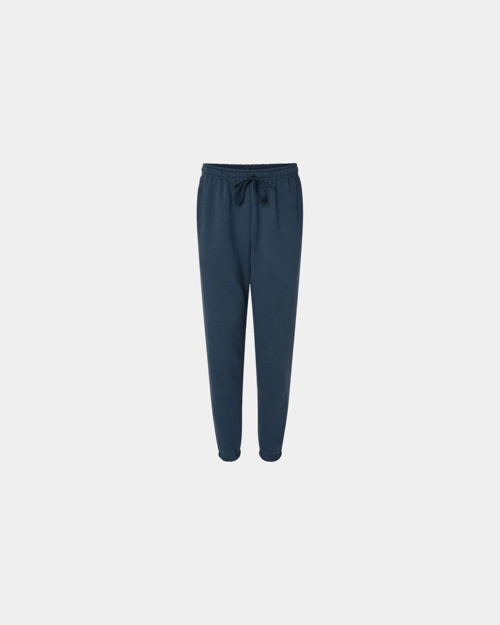 Custom recycled polyester fleece sweatpants for teams - Sea Blue