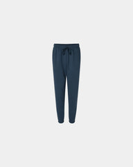 Custom recycled polyester fleece sweatpants for teams - Sea Blue