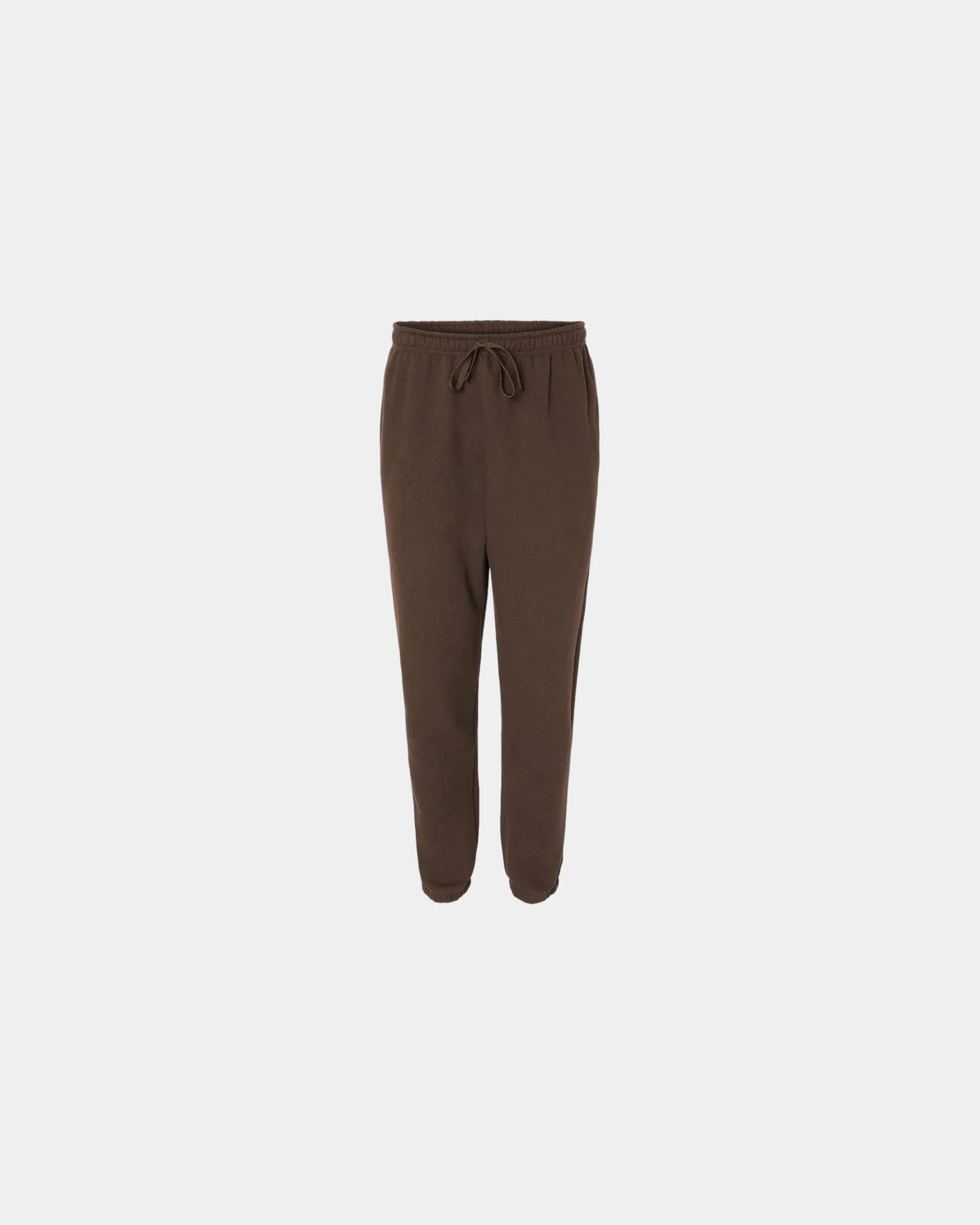 Custom recycled polyester fleece sweatpants for teams - Brown