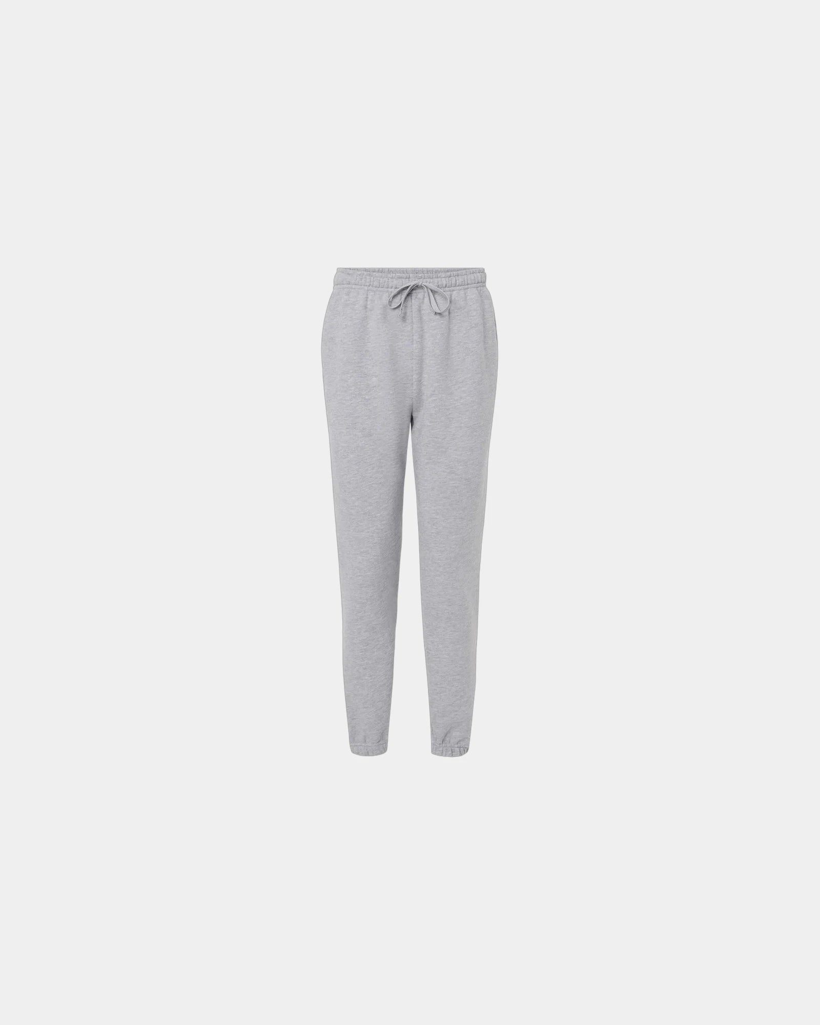 Custom recycled polyester fleece sweatpants for teams - Heather Grey