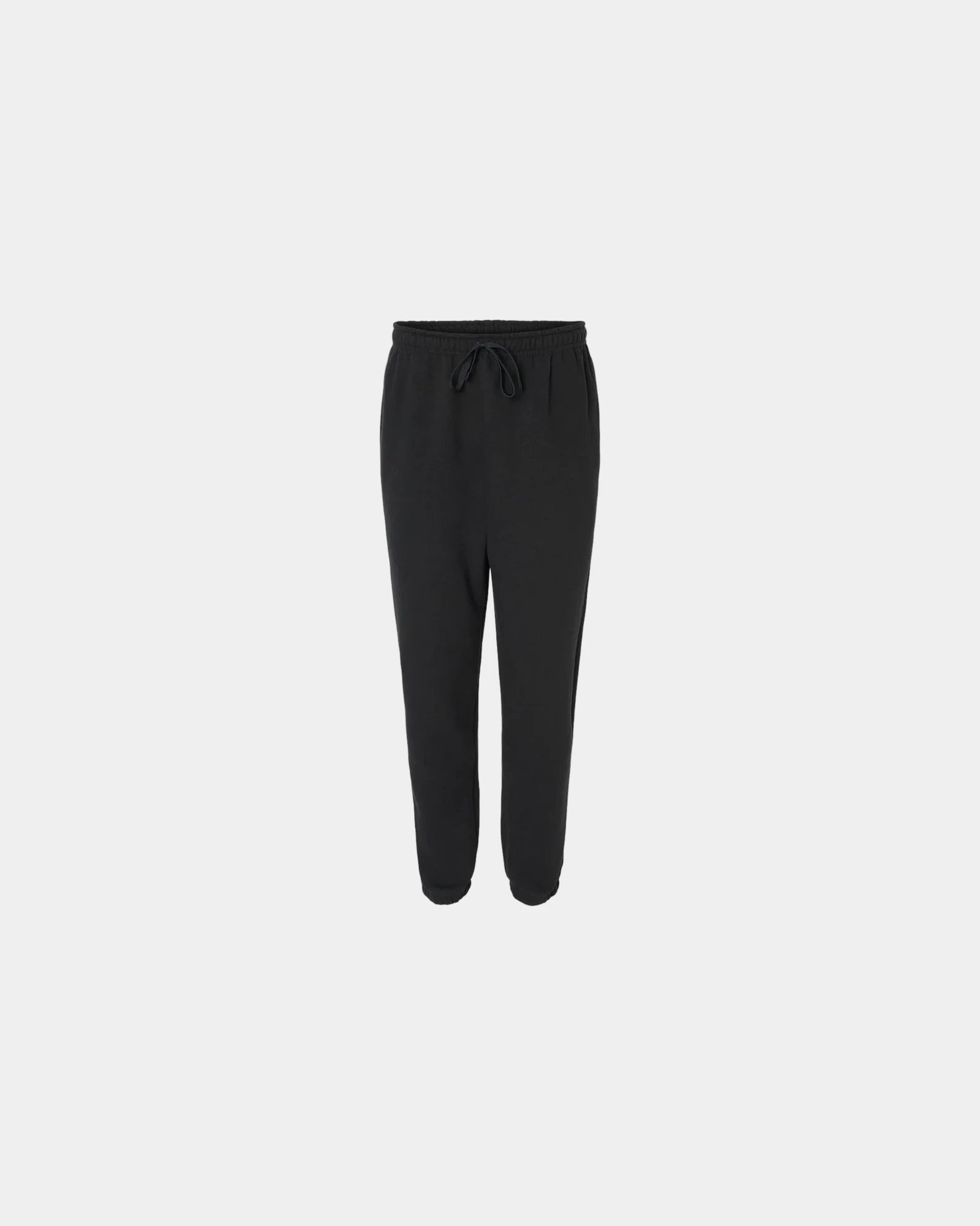 Custom recycled polyester fleece sweatpants for teams - Black