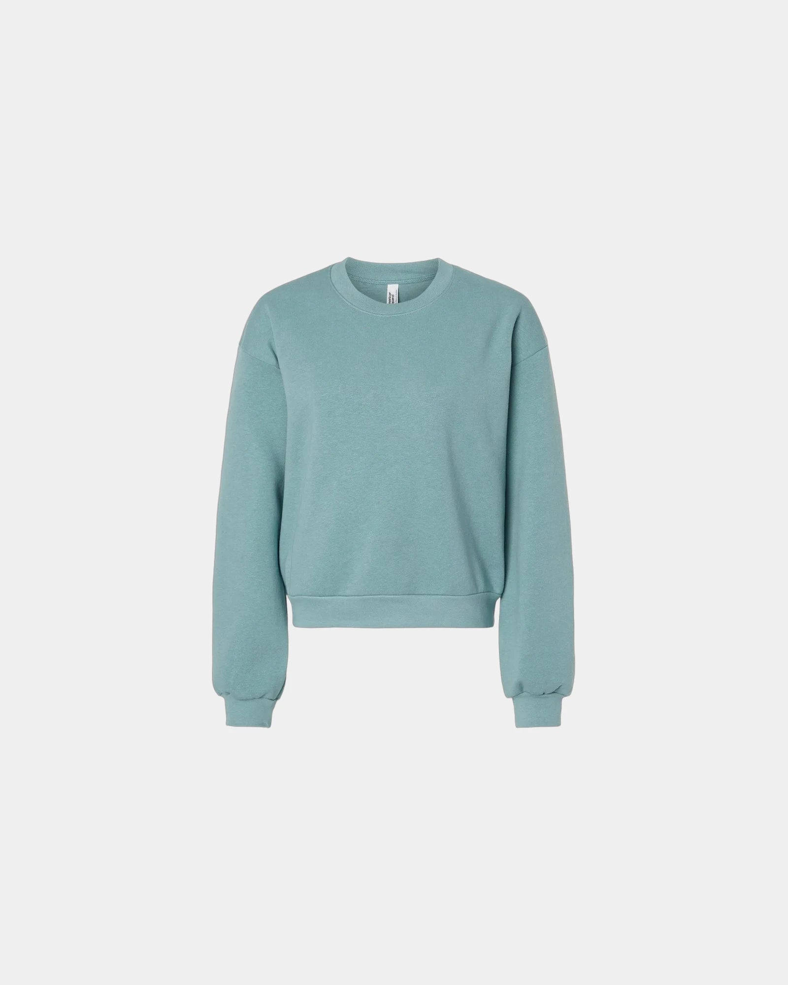 Custom recycled fleece women's crewneck sweatshirt - Arctic