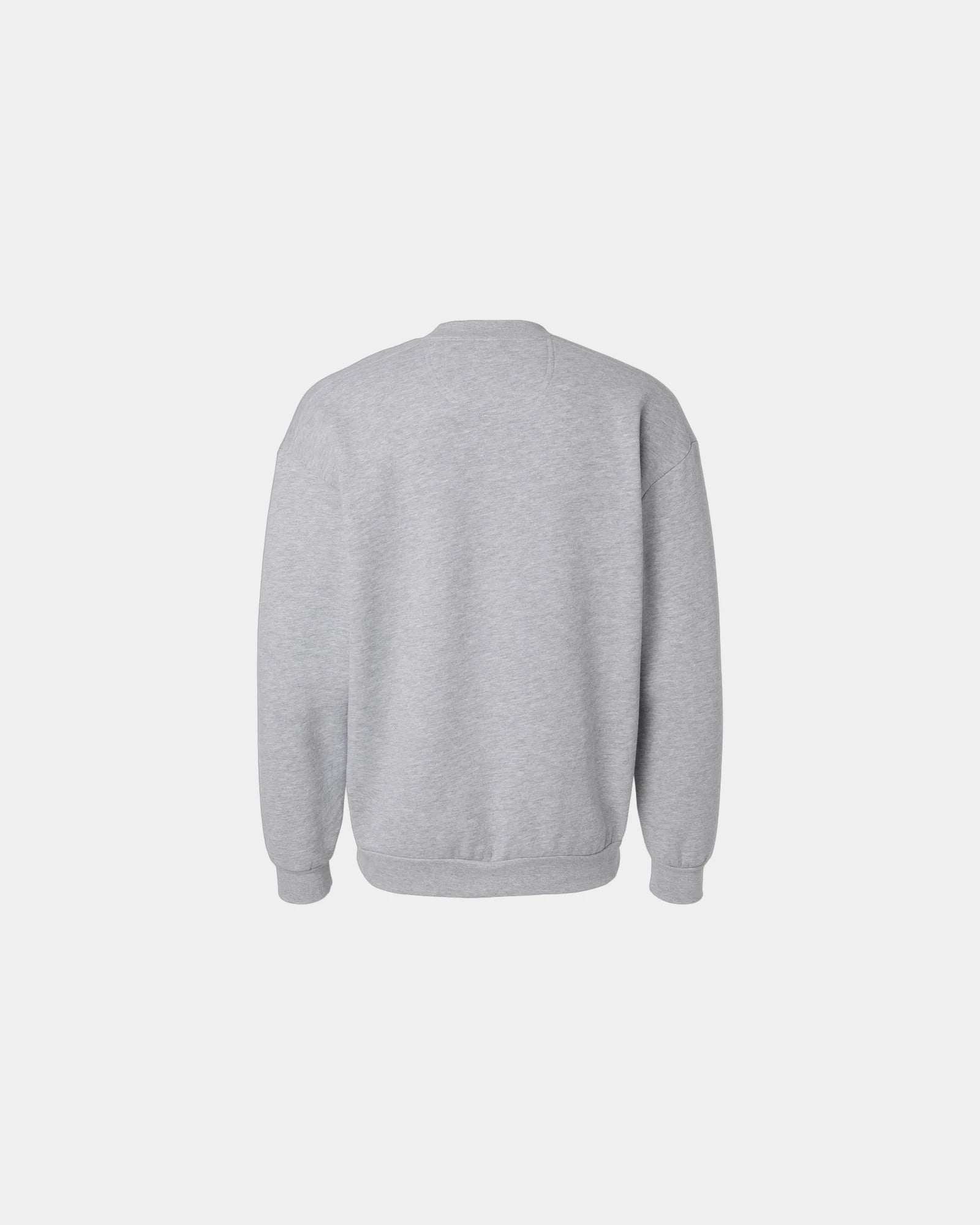Custom recycled fleece crewneck sweatshirt unisex - Heather Grey
