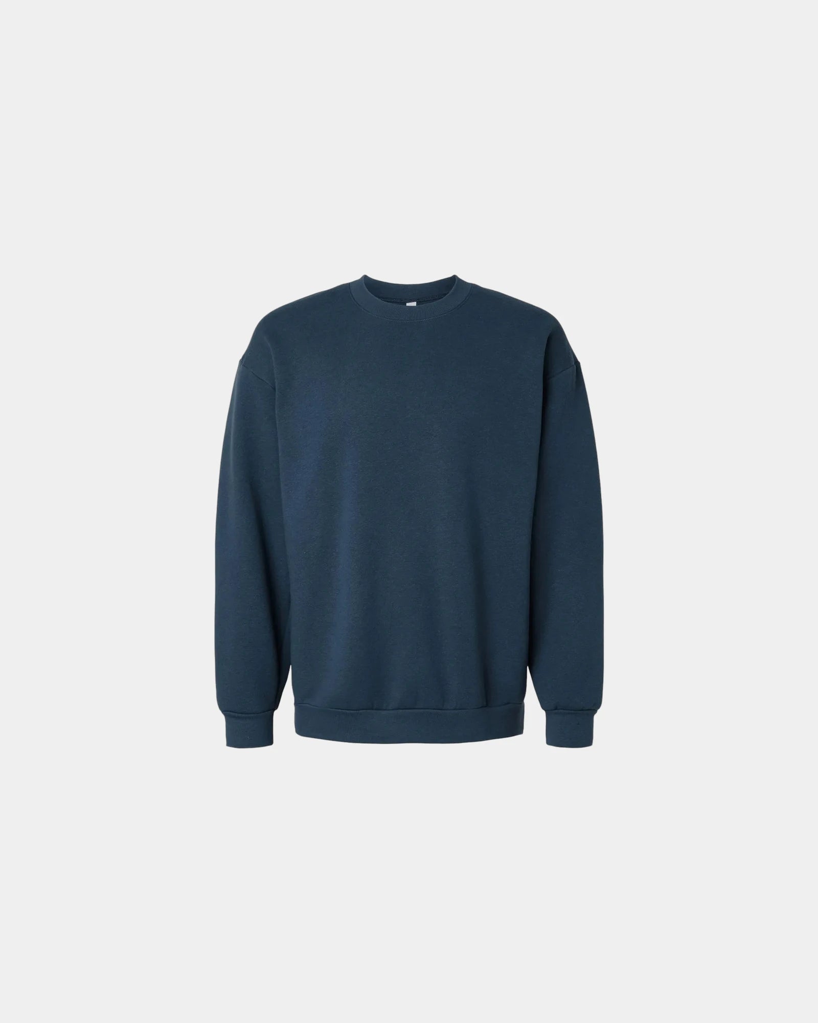 Custom recycled fleece crewneck sweatshirt unisex - Sea Blue