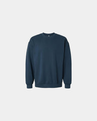 Custom recycled fleece crewneck sweatshirt unisex - Sea Blue