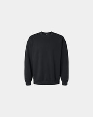 Custom recycled fleece crewneck sweatshirt unisex - Black