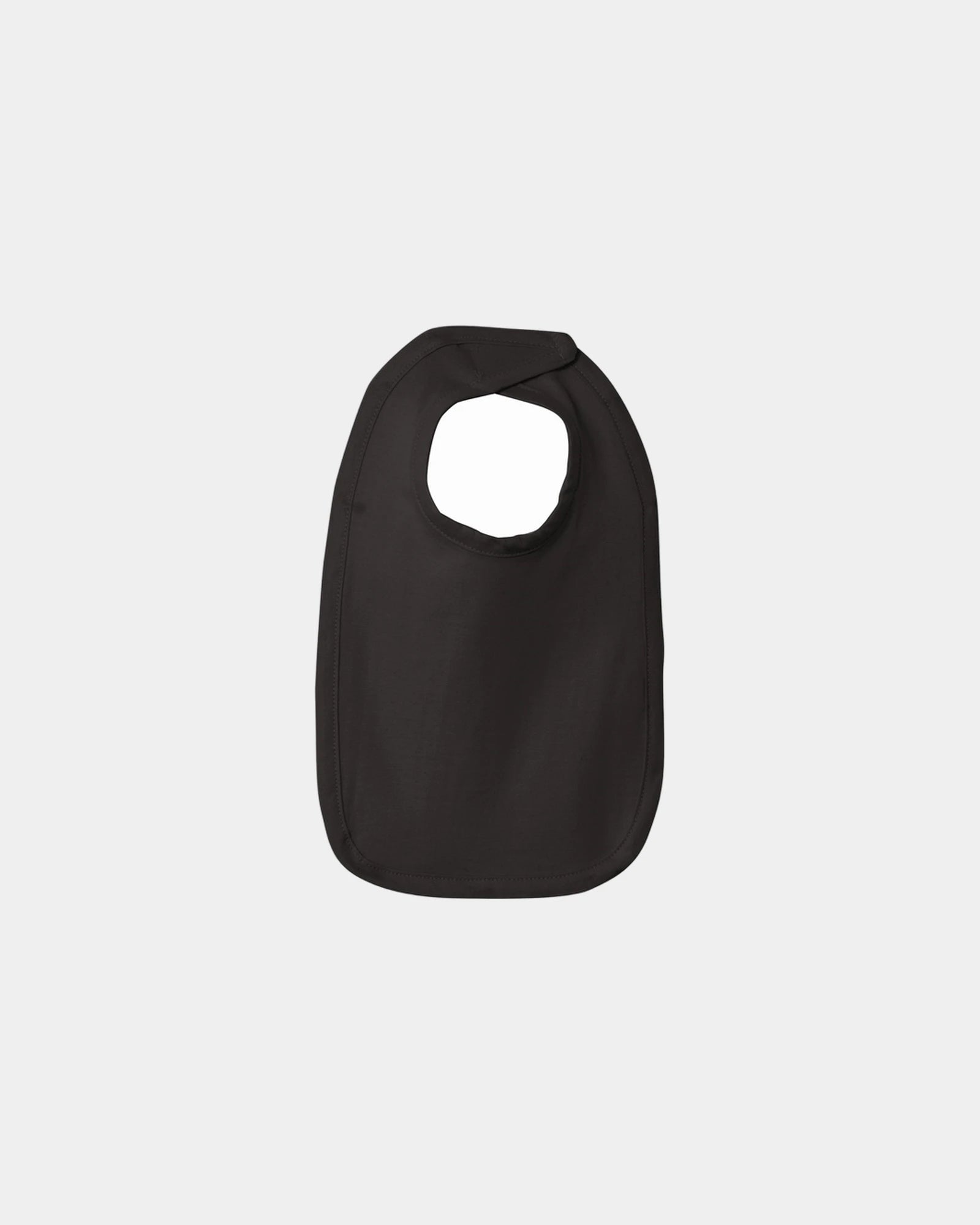 Custom premium jersey cotton infant bib - Black