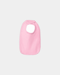 Custom premium jersey cotton infant bib - Pink