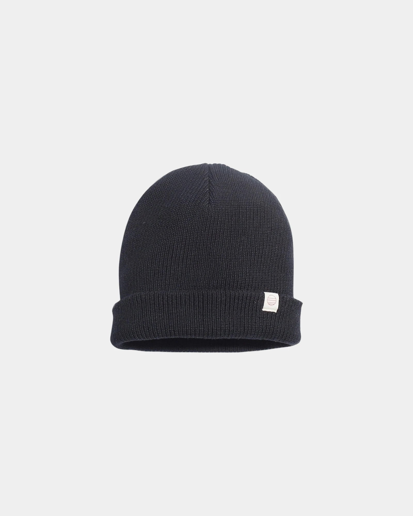 Custom recycled polyester sueded beanie for teams - Black