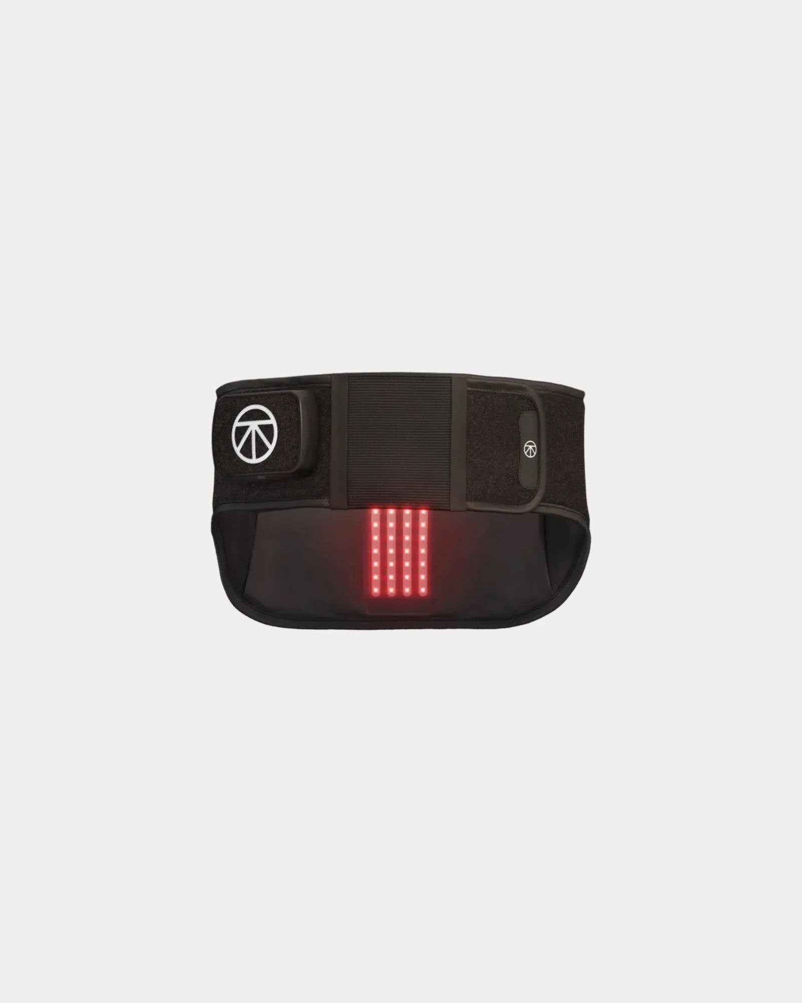 Branded LED heat therapy back wrap for relief - Black