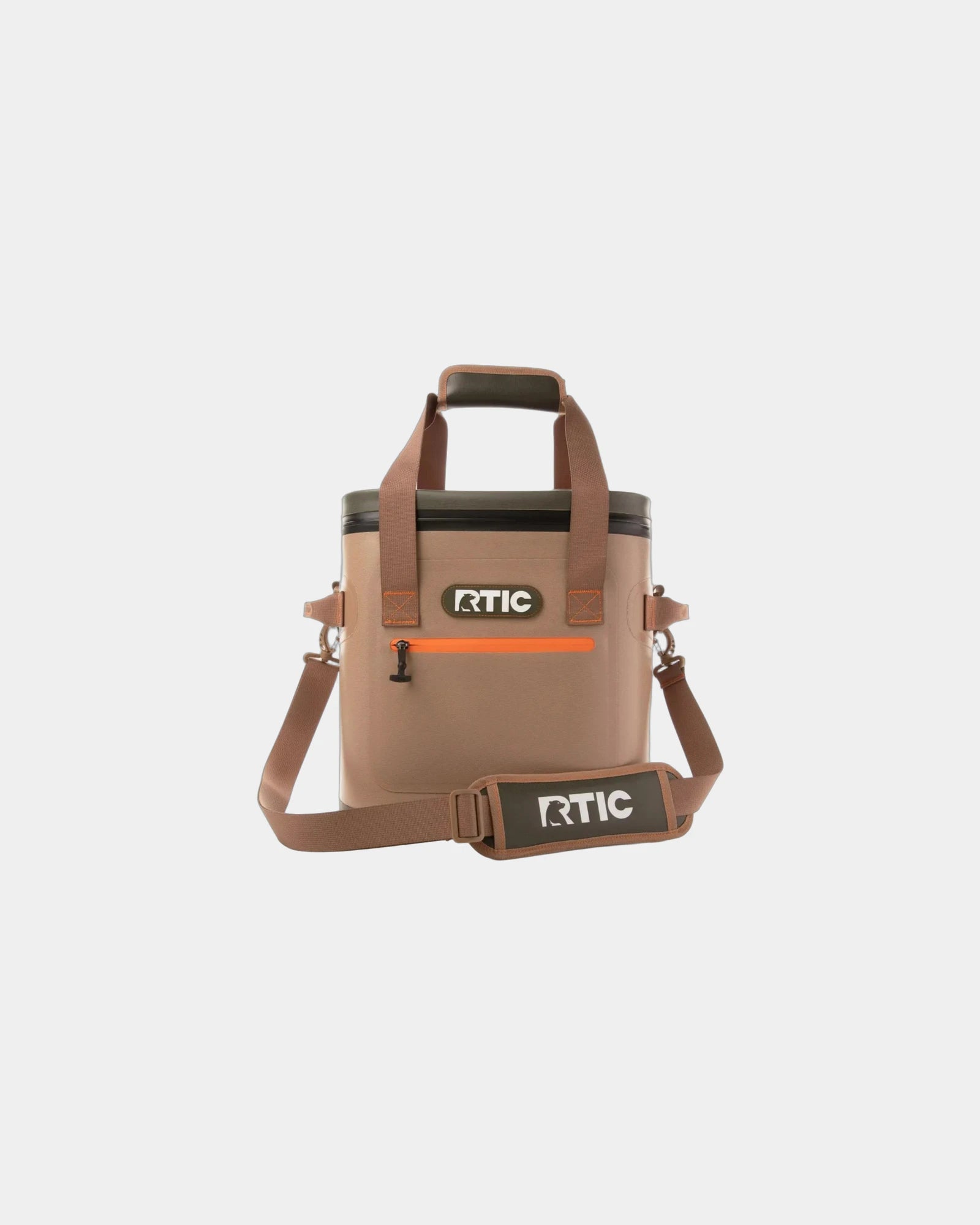 Custom insulated 20-can soft cooler bag - Tan