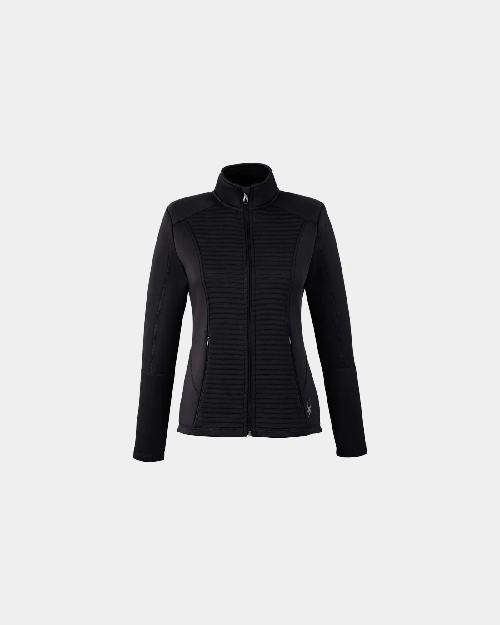 Custom women's full-zip jacket with princess seams - Black